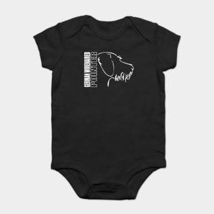 German Wirehaired Pointer profile dog lover Baby Bodysuit